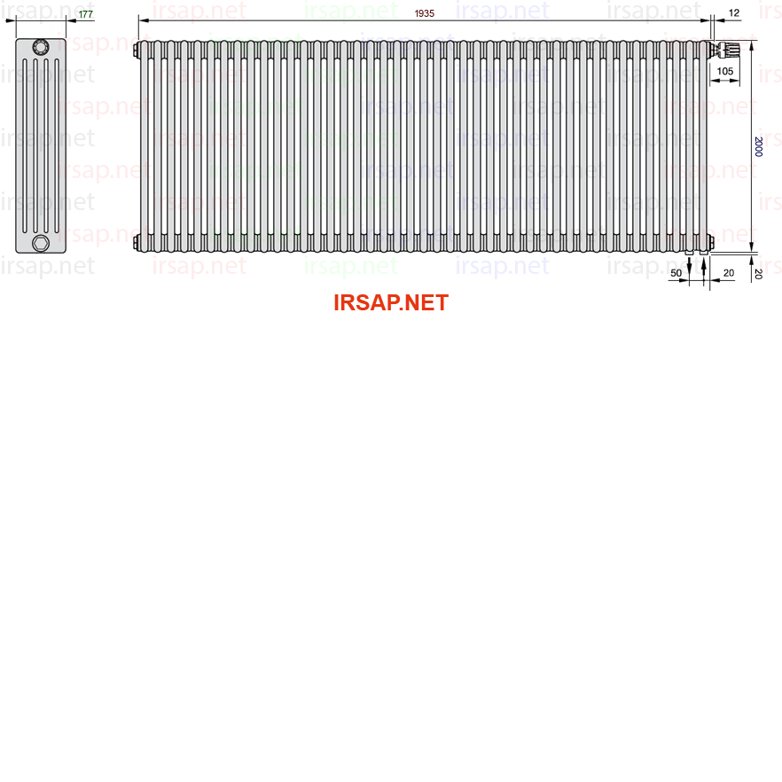 Радиатор IRSAP Tesi 52000/43 T25 CL 01